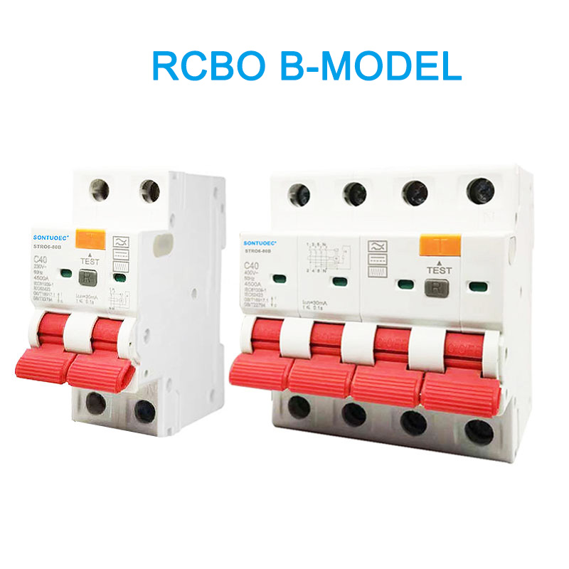 RCBO B Model 2p 2p 4p-ийн үлдэгдэл одоогийн хэлхээний таслагч